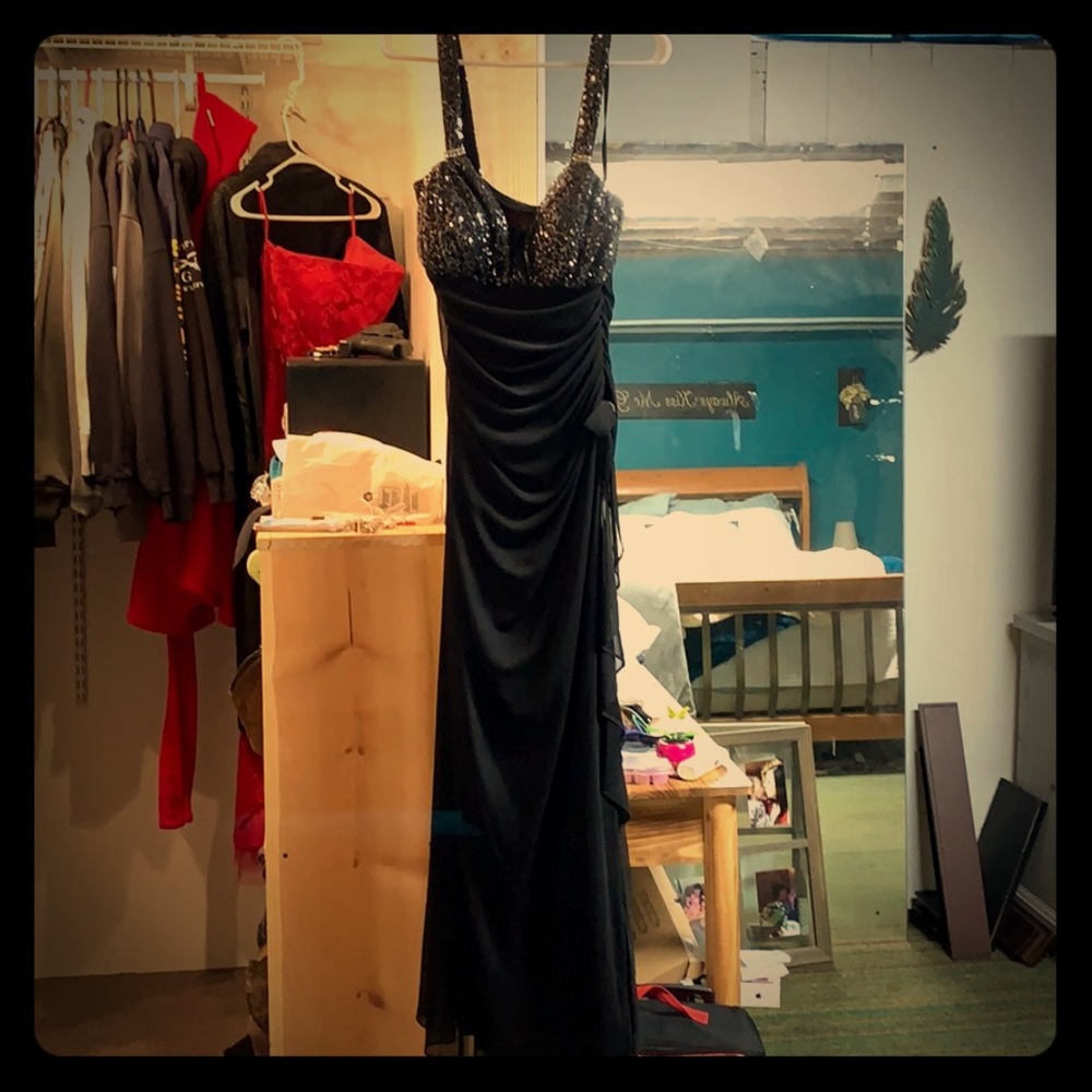 Black formal dress